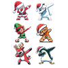 Dabbing Christmas Figurer Dab Christmas