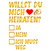 Heiraten? Heiratsantrag Hochzeitsantrag
