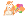 Écureuil Drôle Arc-en-ciel Pet