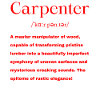 Carpenter Carpenter Carpenter Saying