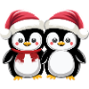 "Christmas Penguin Friends"