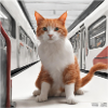 Travel Cat #5 (Train)