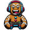 Angry Gingerbread Gamer Christmas Look