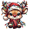 "Festive Fawn Lights"