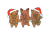 Frohe Weihnachten Capybara Heiligabend Capybaras