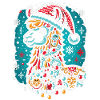 Festive llama: Christmas magic