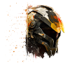 Futuristic Energy Splash Helmet