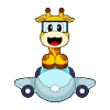 Giraffe Airplane