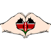 Kenya Heart Shape with Hands