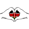 Kenya Heart Shape with Hands