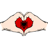 Albania Heart Shape with Hands