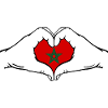 Morocco Heart Shape with Hands