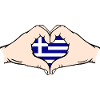 Greece Heart Shape with Hands