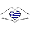 Greece Heart Shape with Hands