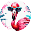Flamingo / Animal / Pink / Tropical / Long-legged
