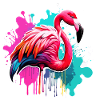 Flamingo / Animal / Pink / Tropical / Long-legged