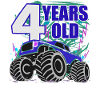 4th Birthday Monster Truck Power