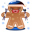 GINGERBREAD SKIING - ANGRY SKIER