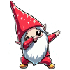Dabbing Imp Kawaii Santa