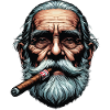 Old man with cigar