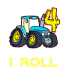 4e anniversaire drôle tracteur cadeau