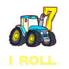7e anniversaire drôle tracteur cadeau