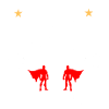 Amitié héroïque et humoristique