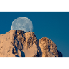 Moon behind the Zugspitze