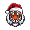 Tiger Portrait Christmas