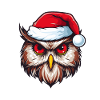 Owl Portrait Christmas