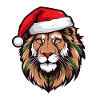 Lion Head Christmas Xmas