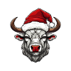 Bull Head Christmas Xmas
