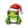 Frog Head Christmas Toad Xmas