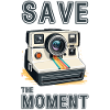 Save the moment. Retro camera.