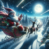 Weihnachtlicher Nikolausdruck - Geschenkidee