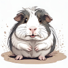 Cochon d’Inde assis