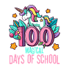 Joyeux 100 jours d'apprentissage magique