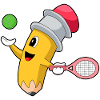 Pencil Tennis Racket
