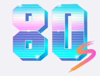 80s Eighties Number Birthday Retro Vintage