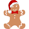 Festive gingerbread man