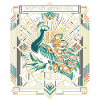 Magnificent Peacock: Deco Shine
