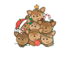 Frohe Weihnachten Reh Heiligabend Rehe
