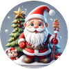Weihnachtsmann / Winter / Heilig Abend / Schnee