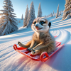 Rodelndes Erdmännchen