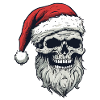 Weihnachtsmann Schädel