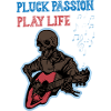 Skeleton Play Guitar