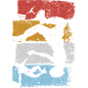 Stripes Sunset Diver Silhouette