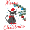 Funny Christmas cat