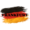 Frankfurt with German flag