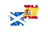 Ecosse, Espagne, drapeau, Espagnol, Ecossais